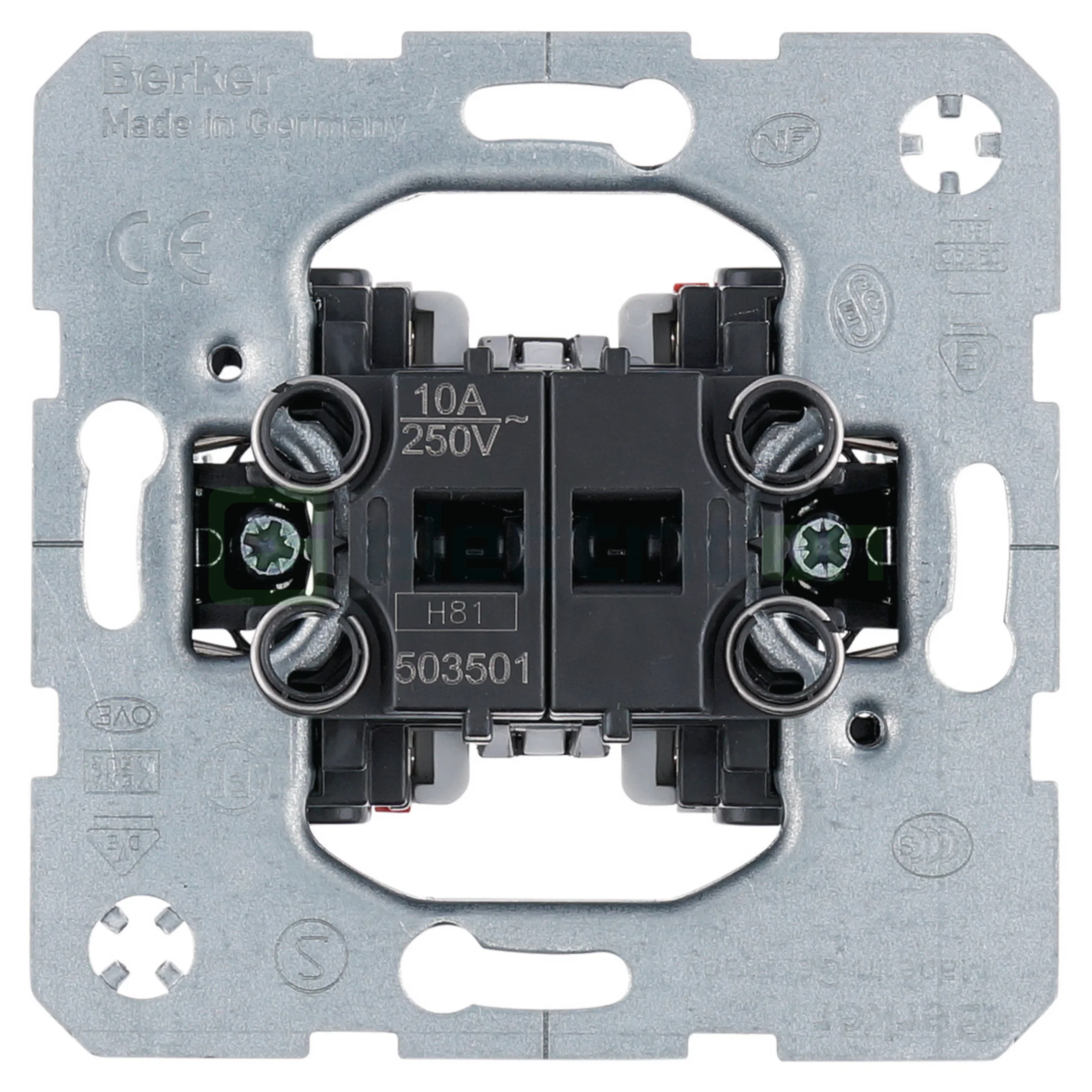 Prize și întrerupătoare - Intrerupator pentru control iluminare, 2 contacte (1NO/1NC), Berker, 503501