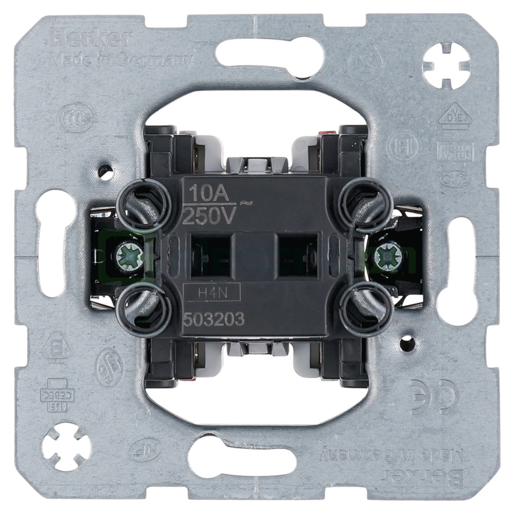 Prize și întrerupătoare - Întrerupător cu revenire, 1 contact NC și NO , cu borne de intrare separate, Berker, 503203