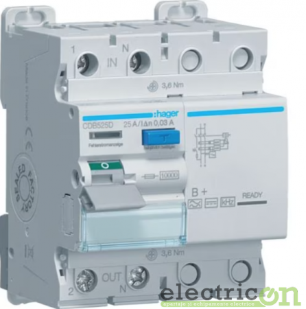 RCCB – întrerupătoare diferențiale - Diferential 25A Hager - CDB525D