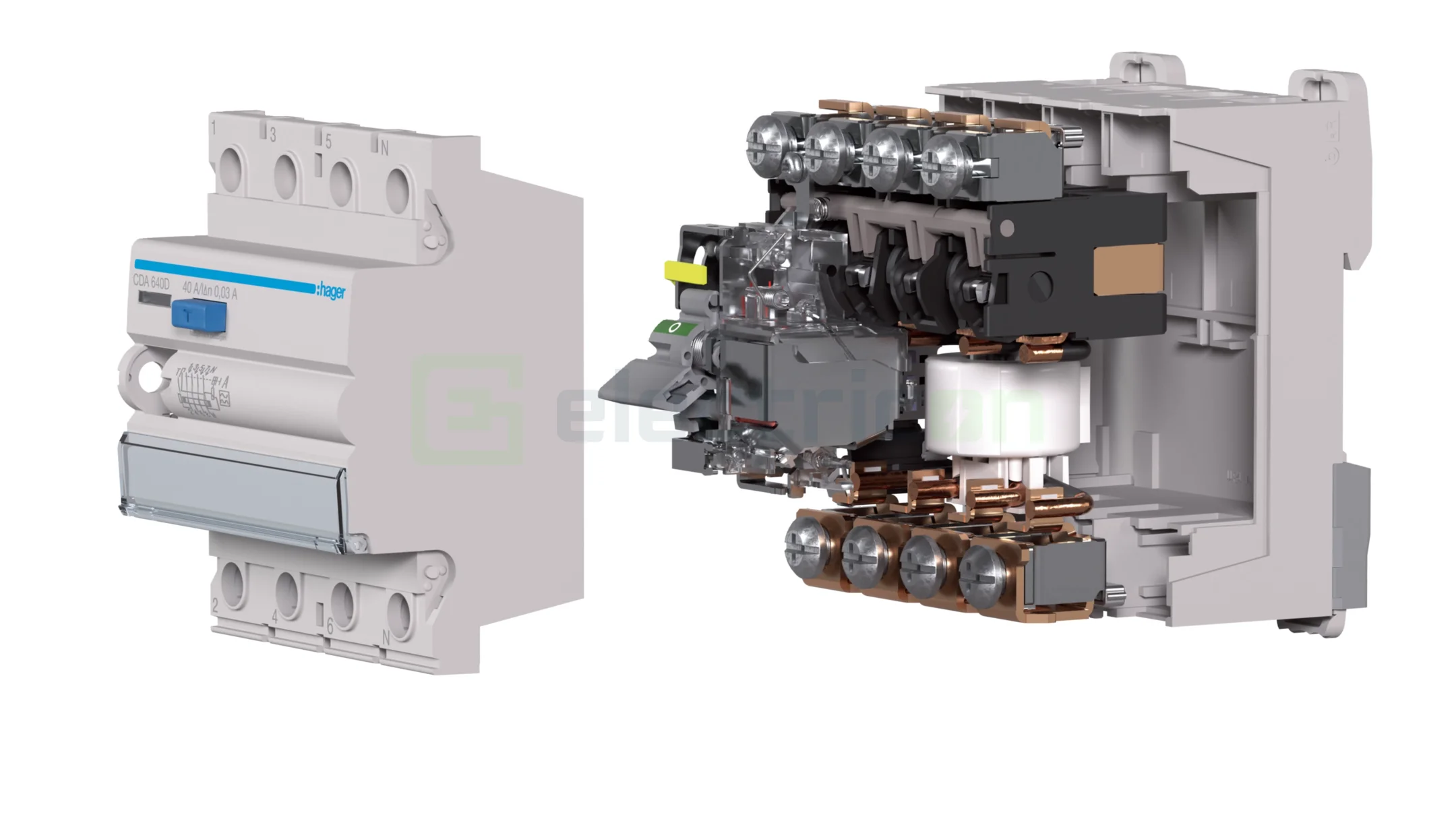 Diferential 63A/30mA Hager - CDA663D [3]