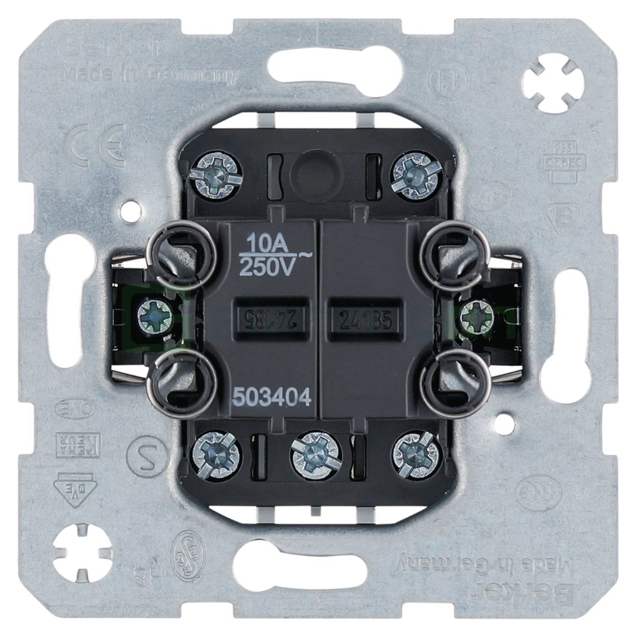Prize și întrerupătoare - Întrerupător de grup, încastrat, 4 contacte NO, Berker, 503404
