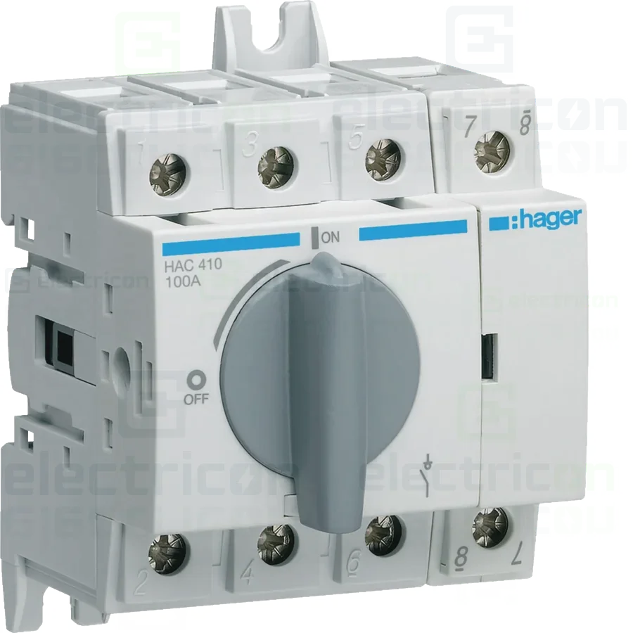 Separatori & comutatori - Întrerupător de sarcină M2 4P 100A, Hager, HAC410