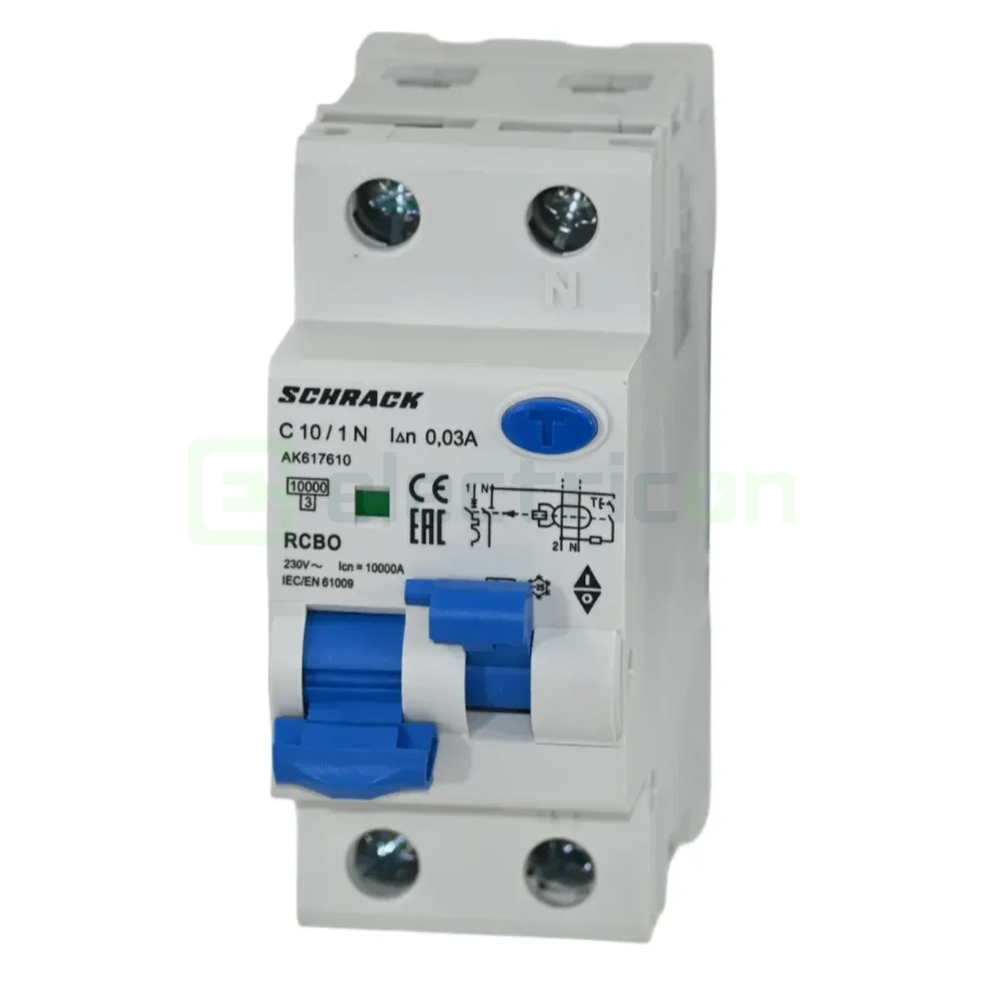 RCBO – siguranțe cu protecție diferențială - Intreruptor diferential 10A Schrack - AK617610