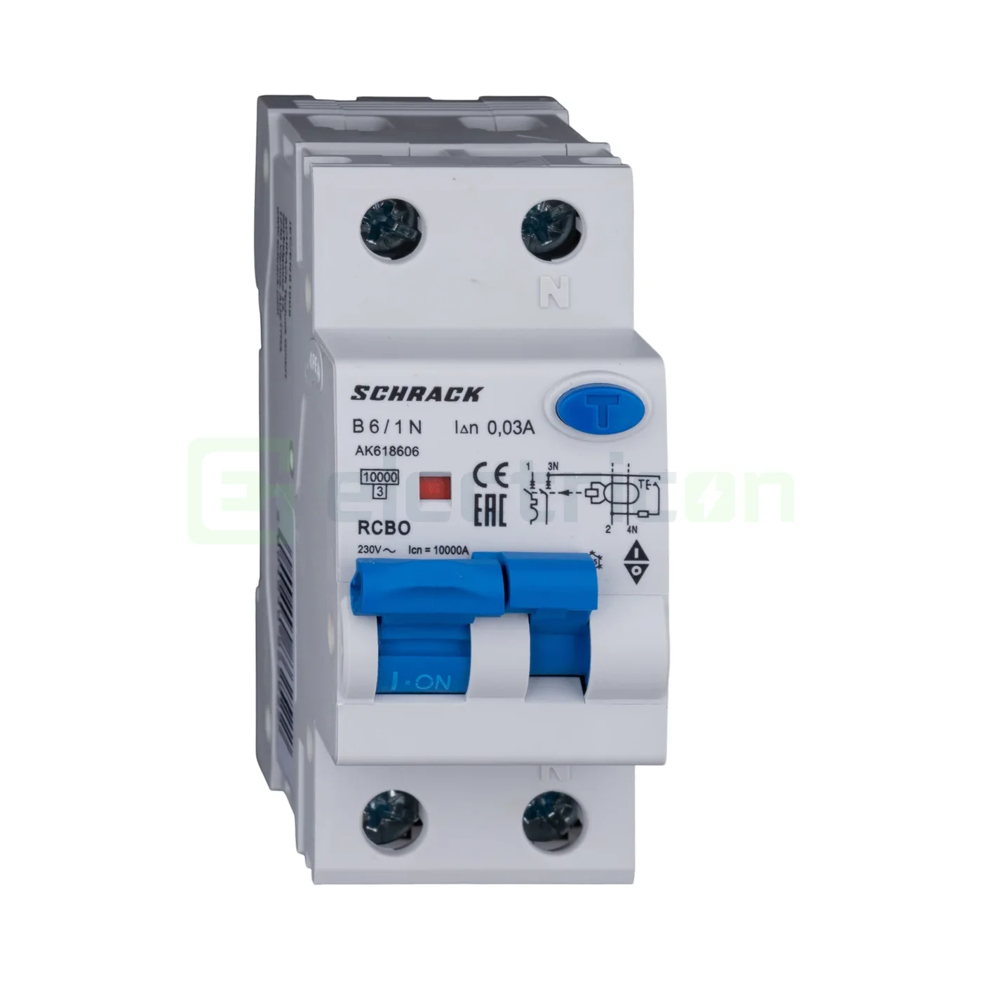 RCBO – siguranțe cu protecție diferențială - Intreruptor diferential 6A Schrack - AK618606