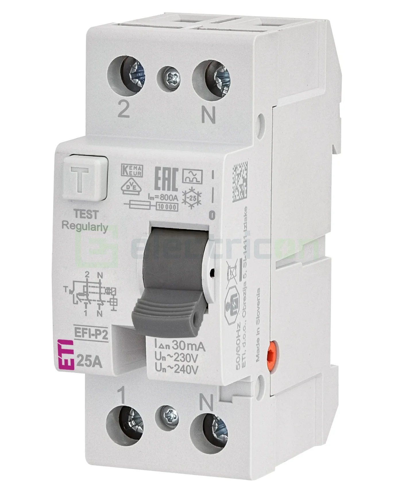 Intreruptor RCCB 25A/30mA ETI - 002061111