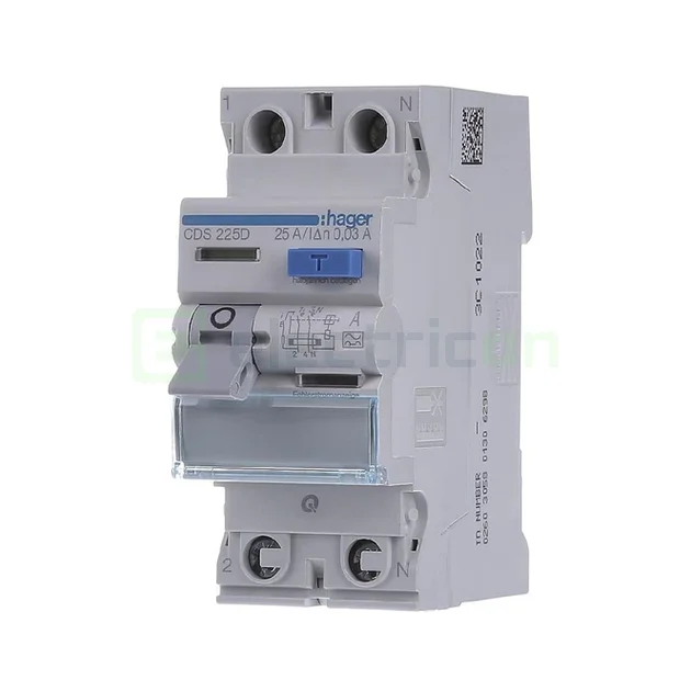 Intreruptor RCCB 25A/30mA Hager - CDS225D