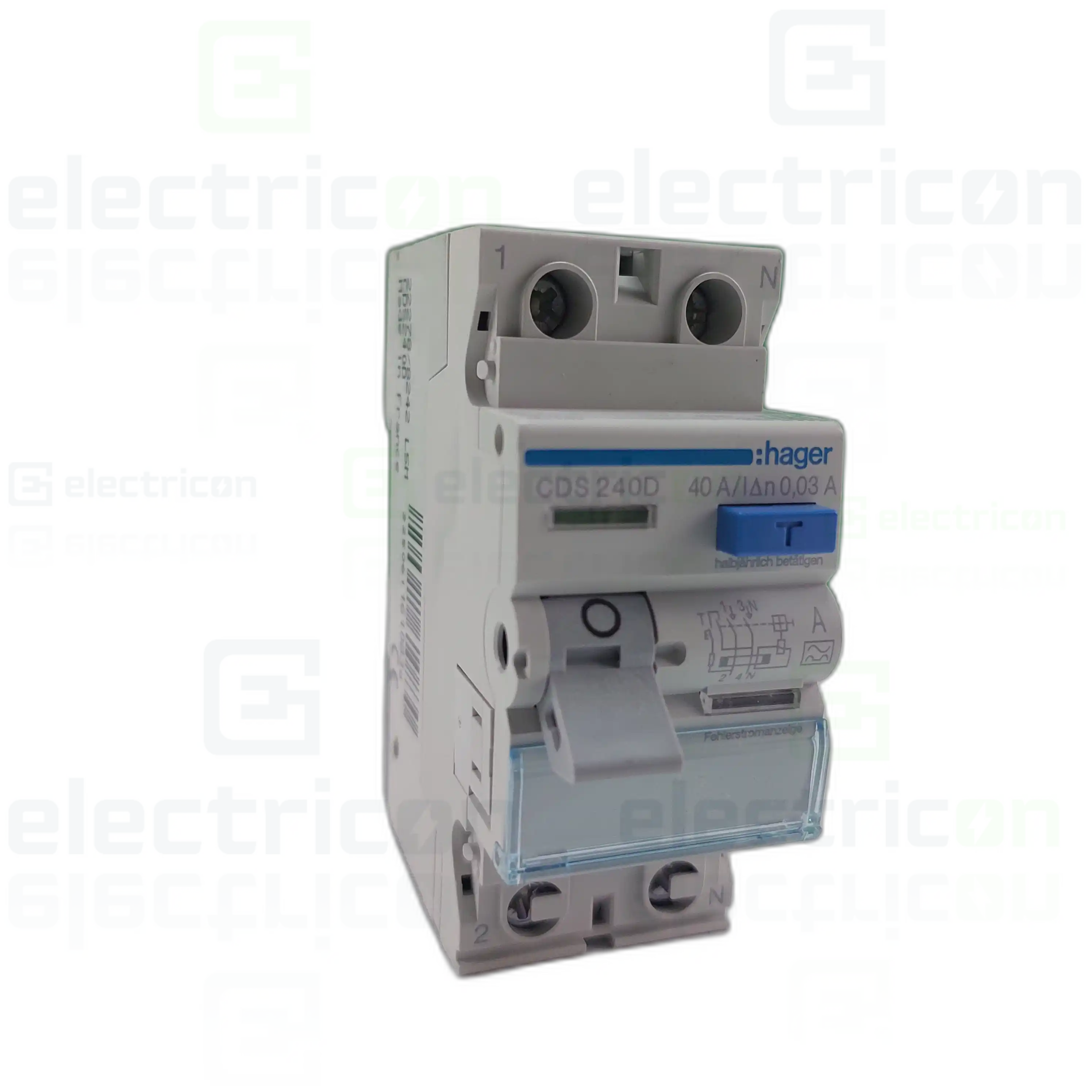RCCB – întrerupătoare diferențiale - Intreruptor RCCB 40A/30mA Hager - CDS240D