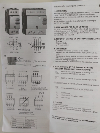 Intreruptor RCCB 40A/30mA ETI - 002061112 [2]