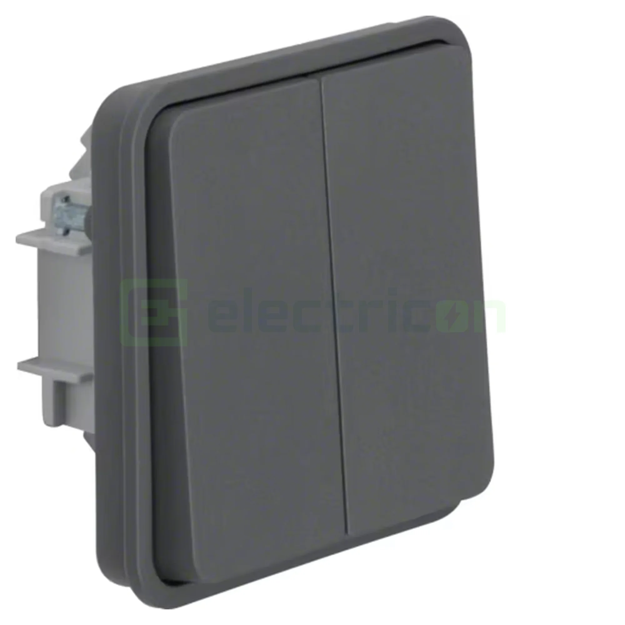 Întrerupătoare - hager-intrerupator-dublu-gri