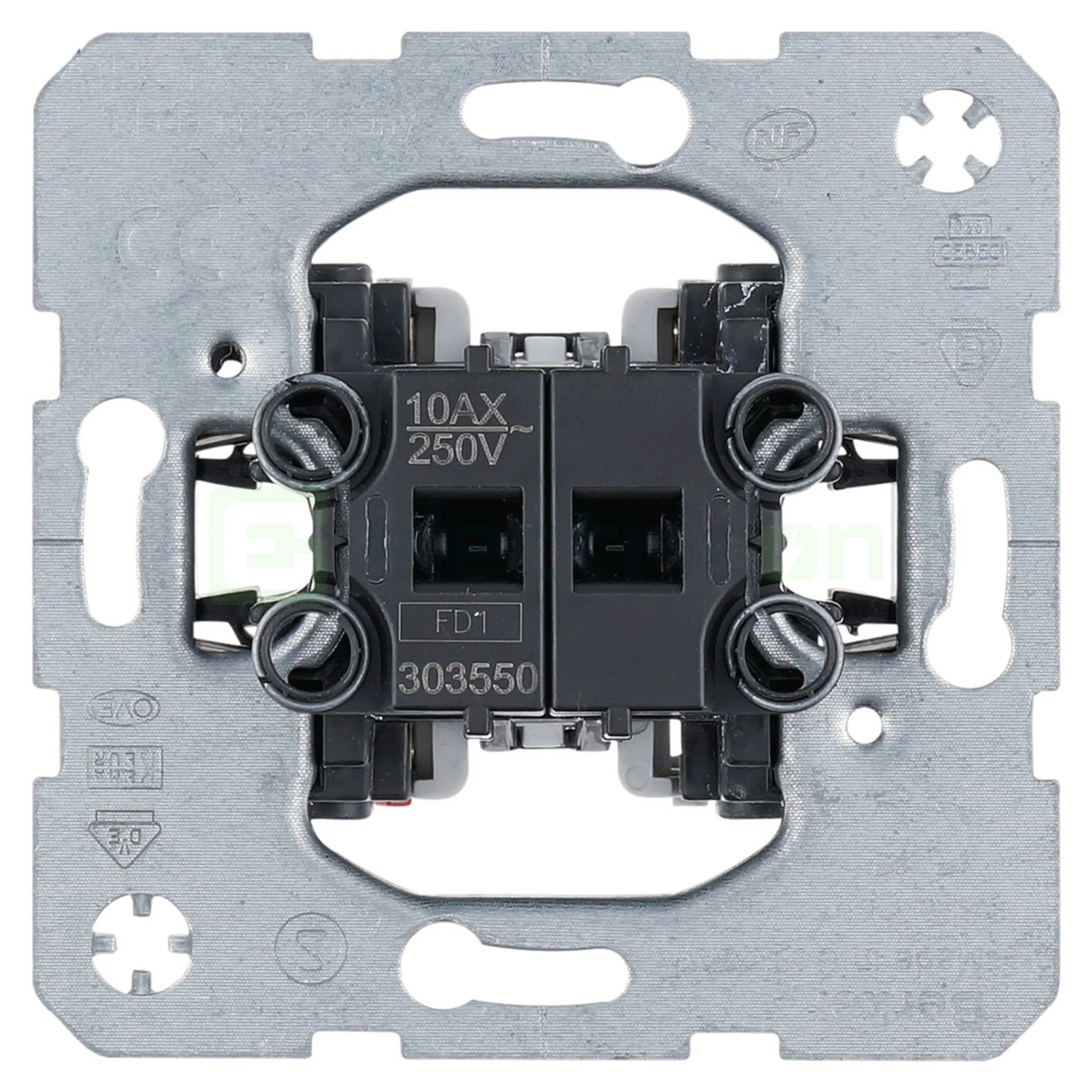 Prize și întrerupătoare - Întrerupător dublu, pentru montaj în pereți goi, Berker, 303550