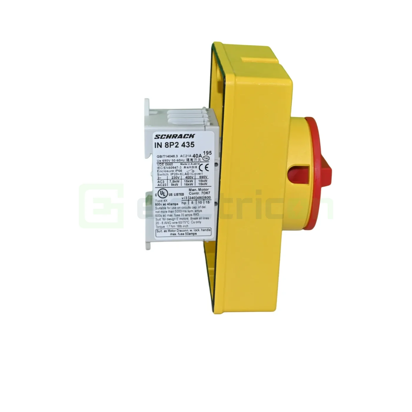 Intrerupator ON-OFF de urgenta, 4P, 40A, Schrack, IN8P2435 [6]