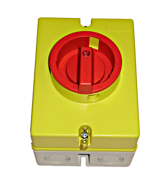 Separatori & comutatori - Intrerupator ON-OFF de urgenta, 4P, 40A, Schrack, IN8P2435