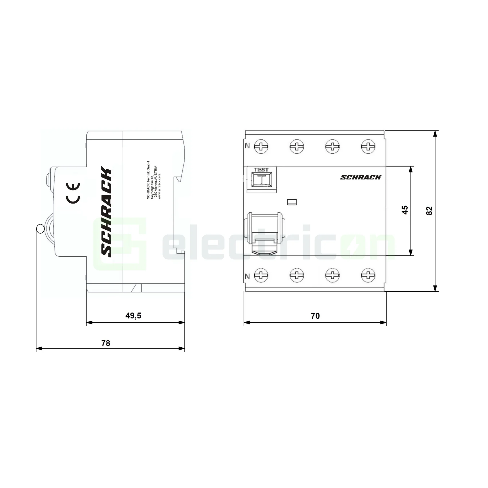 Diferential 63A/30mA Schrack - AR056103 [1]