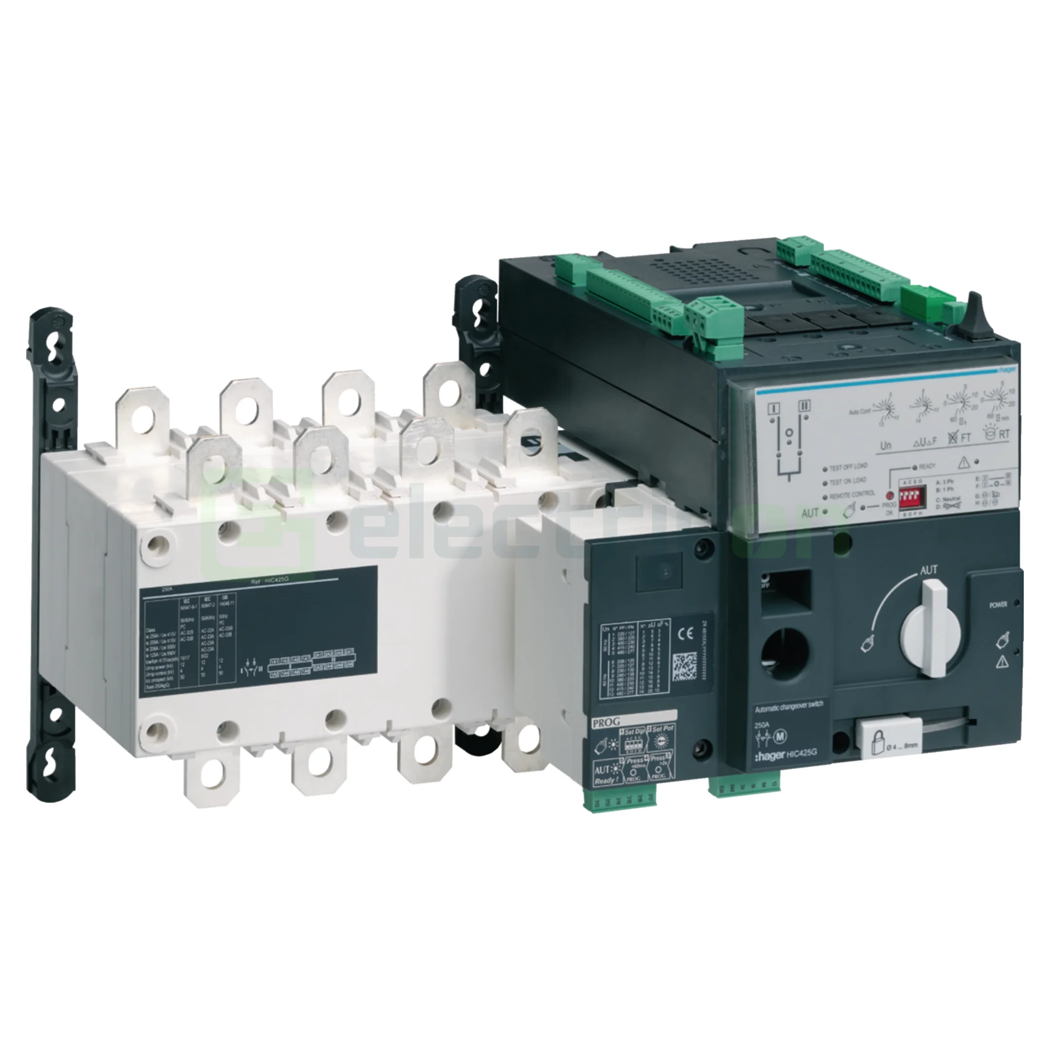 Inversor automat sursă , ATyS g 4x250A, 410V, 164000W, 4P, Hager. HIC425G [1]