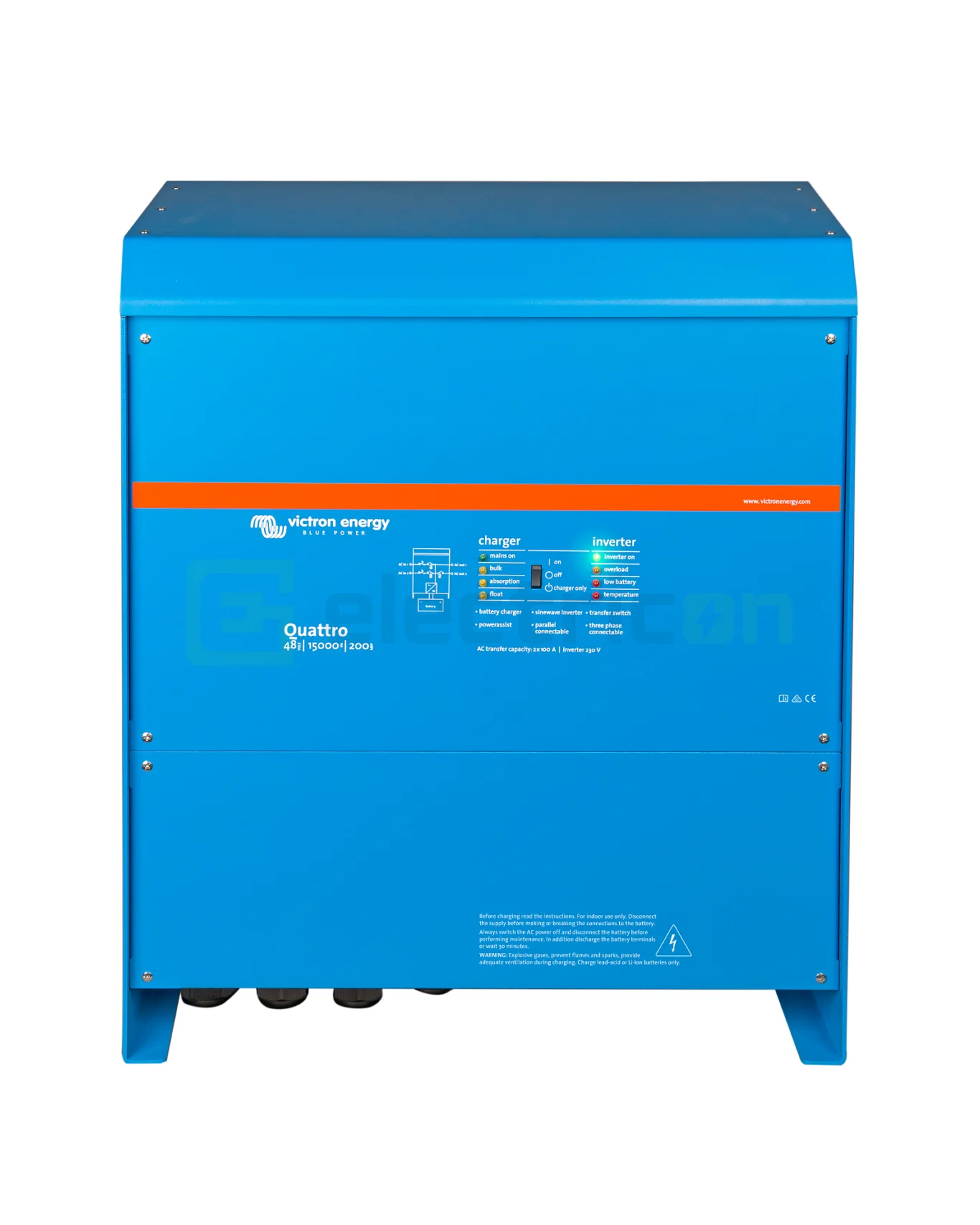 Invertoare fotovoltaice - Invertor cu charger 48V 15000VA Victron Energy Quattro 48 15000 200-100 100