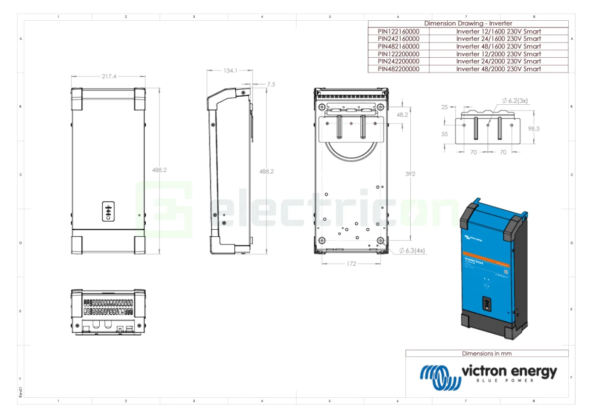 Invertor   Inverter 12V 2000VA Victron Energy Phoenix Inverter 12 2000 Smart [2]