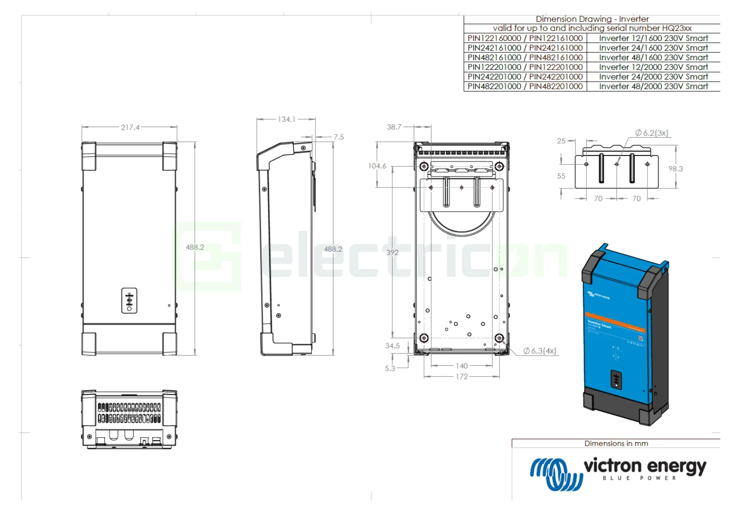 Invertor   Inverter 24V 2000VA Victron Energy Phoenix Inverter 24 2000 Smart [1]