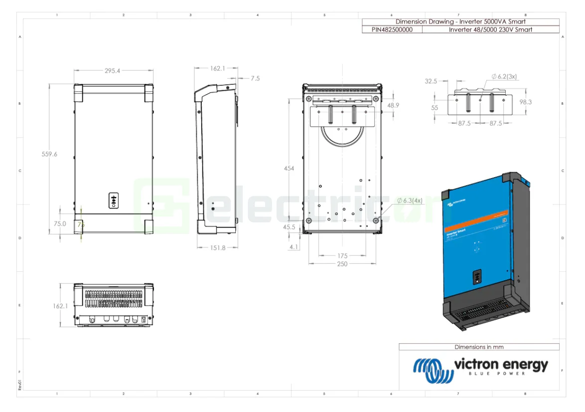 Invertor   Inverter 48V 5000 VA Victron Energy Phoenix Inverter 48 5000 Smart [2]
