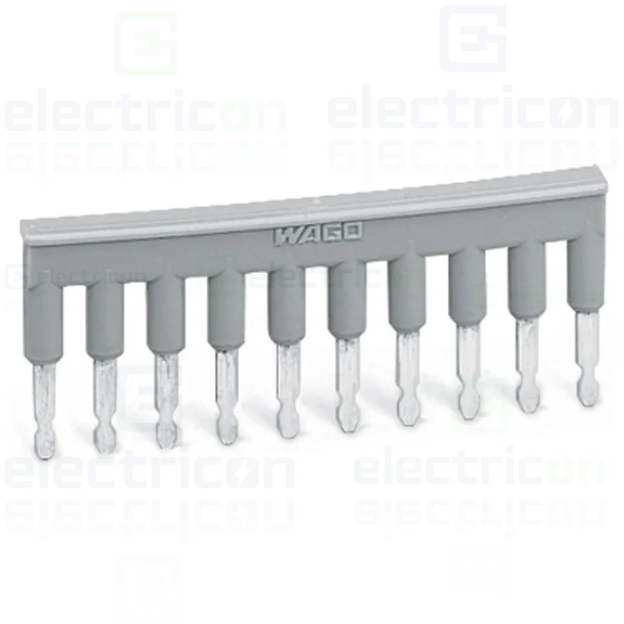 Accesorii cleme - Jumper,10 cai,izolat gri, Wago, 280-490