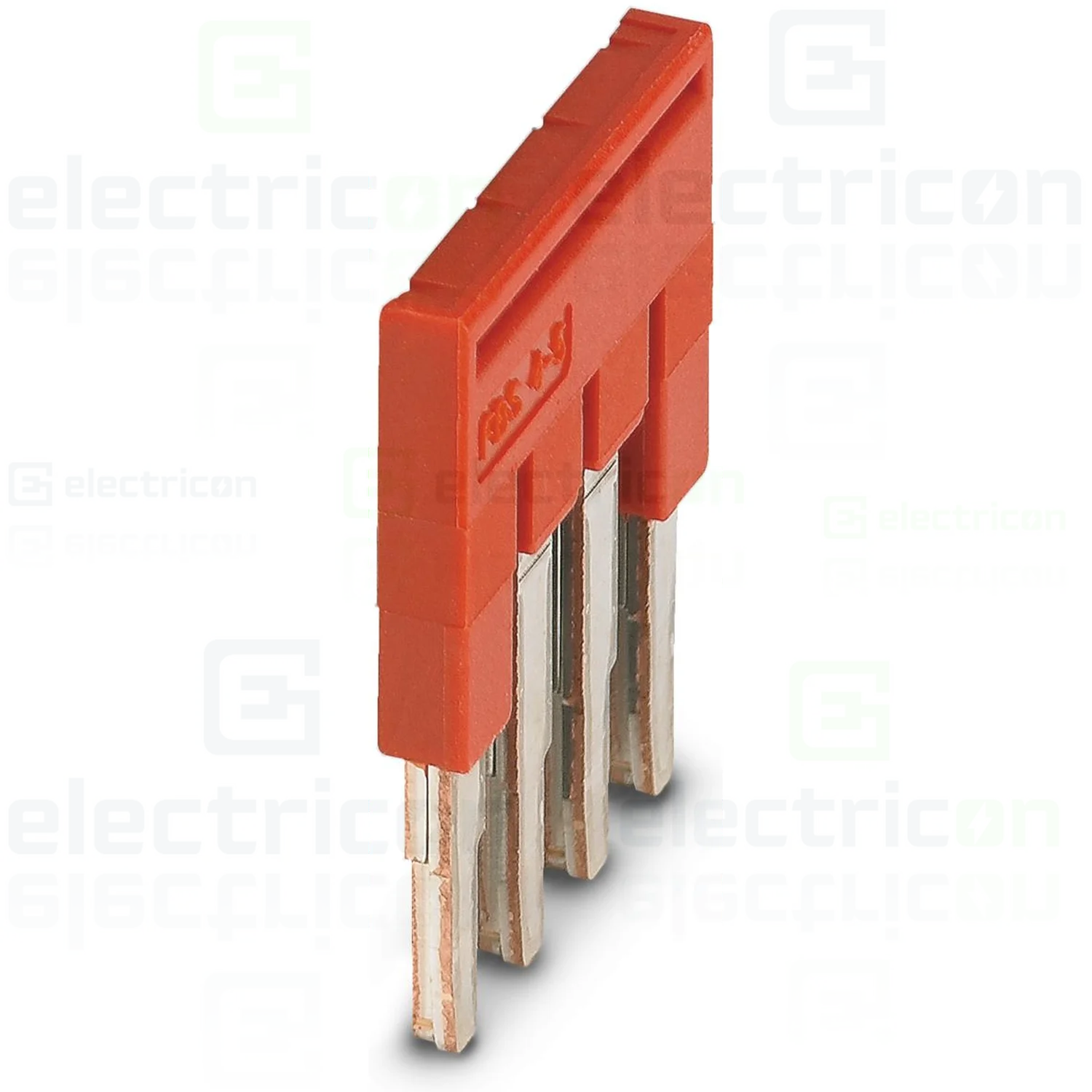 Cleme și conectori electrici - Jumper 4 cai izolat rosu Phoenix Contact 3030187