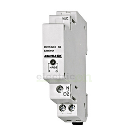 Lampa semnalizare - Lampă semnalizare, LED, 1xroșu/verde, 110-240VAC, Schrack, BZ117904