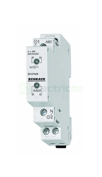 Lampă semnalizare dublă, LED, 2xroșu/verde, 110-240VAC, Schrack, BZ117908