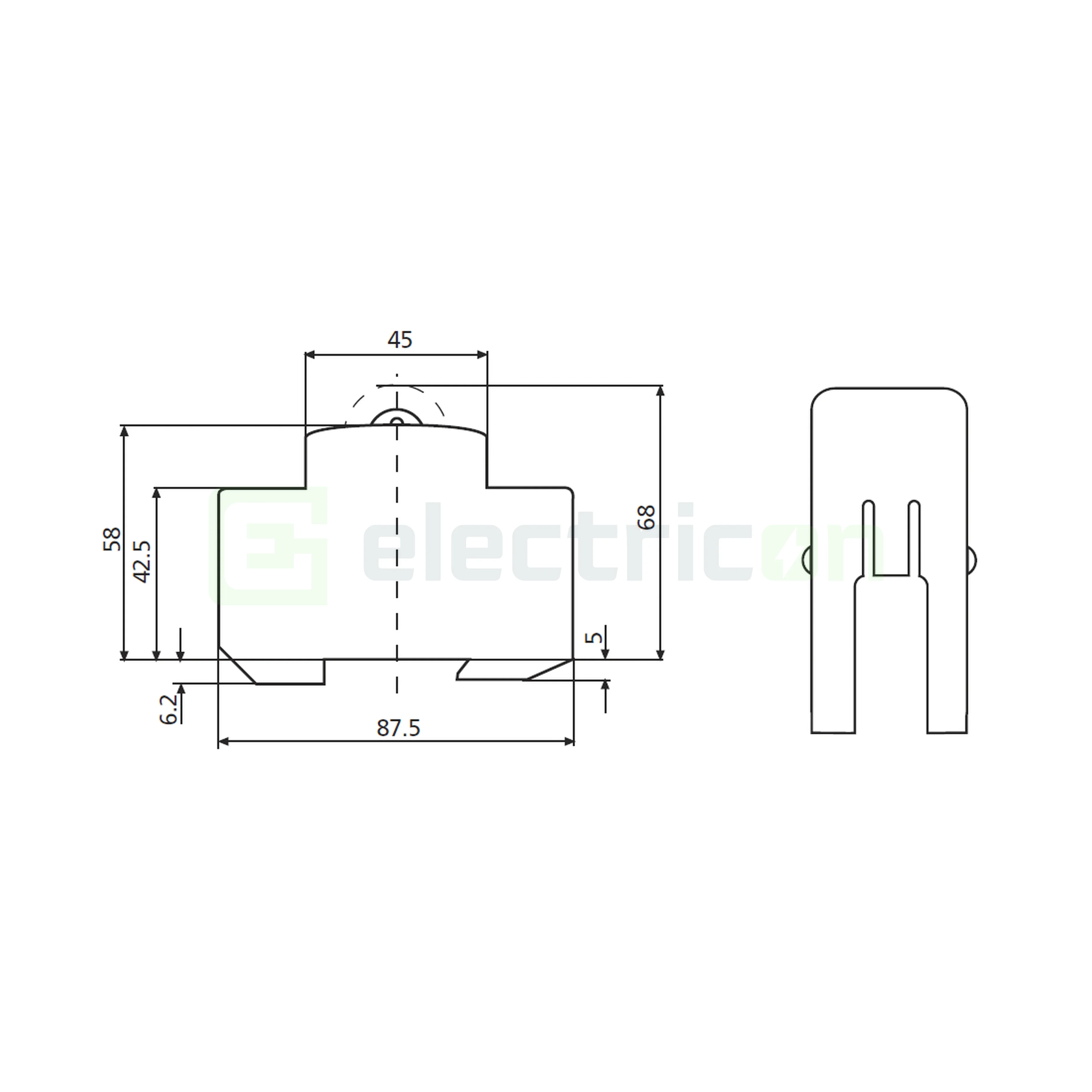 Lampă semnalizare tensiune trifazat,  LED, roșu-portocaliu-verde, 230VAC, SON H-3K, ETI, 002471553 [1]