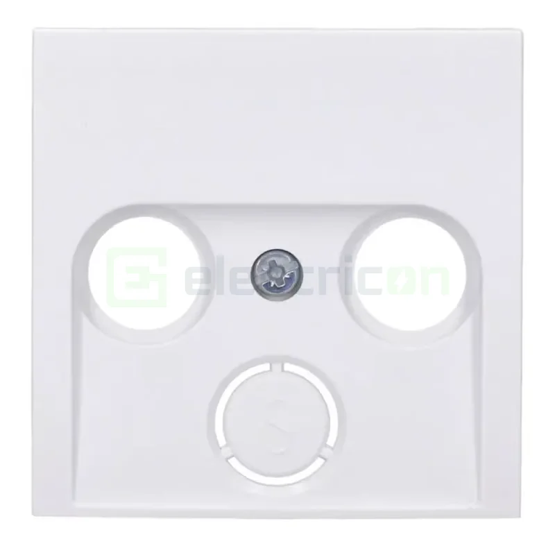 Mască priză RTV-SAT S1/B3/B7 Hager alb polar mat