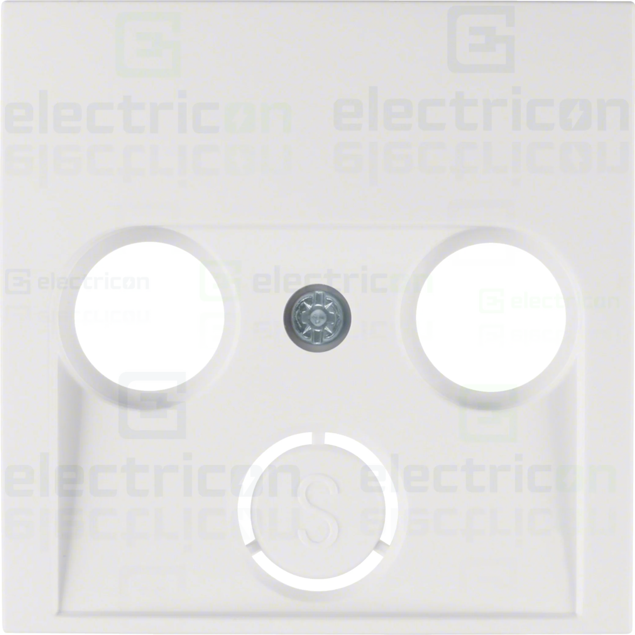 Accesorii prize si intrerupatoare - Mască priză RTV-SAT S1/B3/B7 Hager alb polar mat