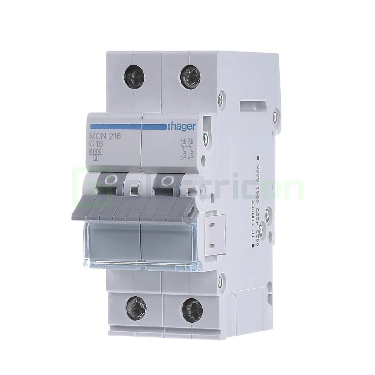 Sigurante automate - Siguranță Automată Hager MCN216 2P 16A 6kA Curba C