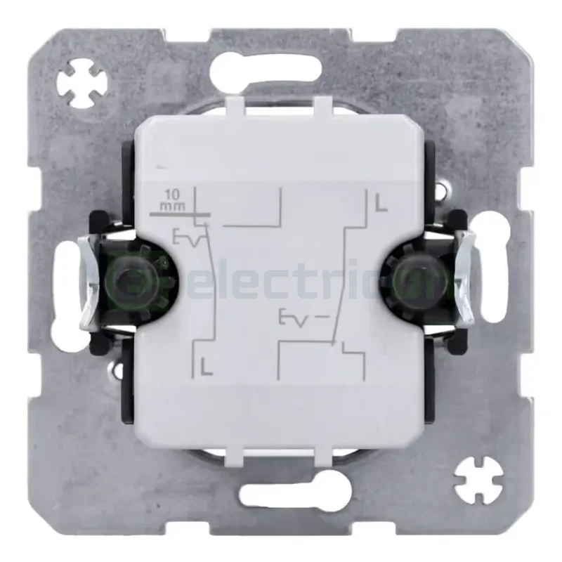 Mecanism intrerupator dublu  cap scara 10A,250V-303808, Hager, 303808 [3]