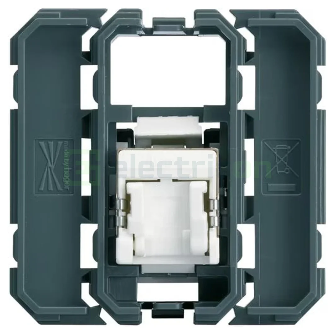 Prize și întrerupătoare - hager-priza-date-alb-1m