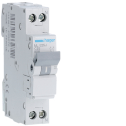 Siguranțe, Diferentiale, Separatori & Busbar - Intrerupator MCB C25A Hager - ML525J
