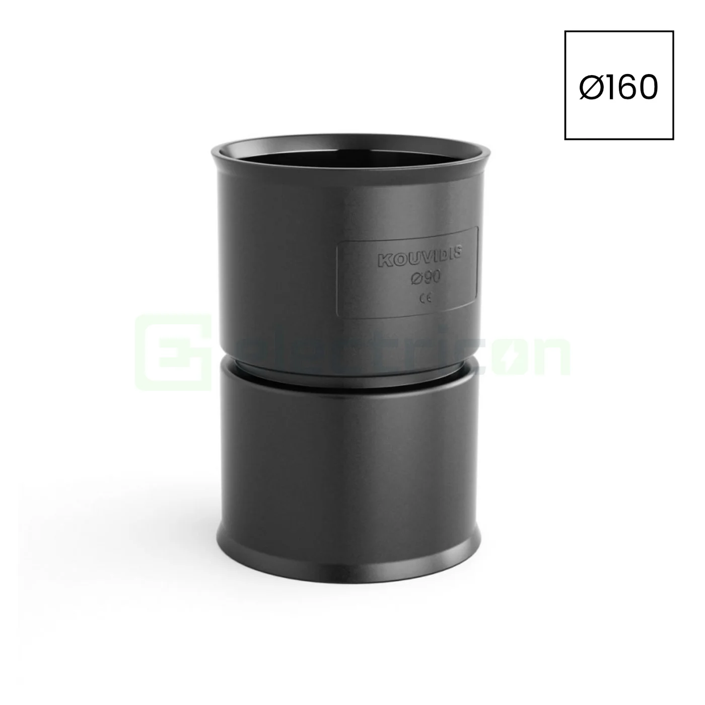 Mufa cuplaj copex-uri Kouvidis negru 160mm 6101160