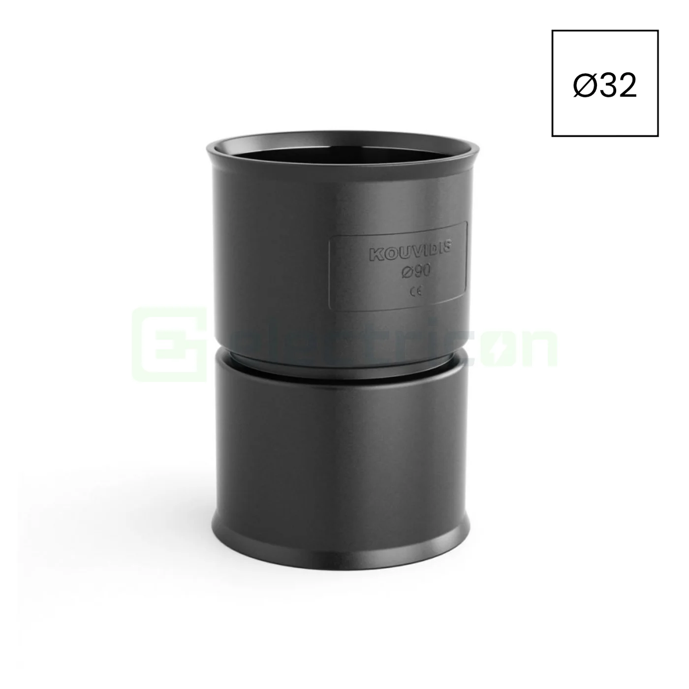 Mufa cuplaj copex-uri Kouvidis negru 32mm 6101032