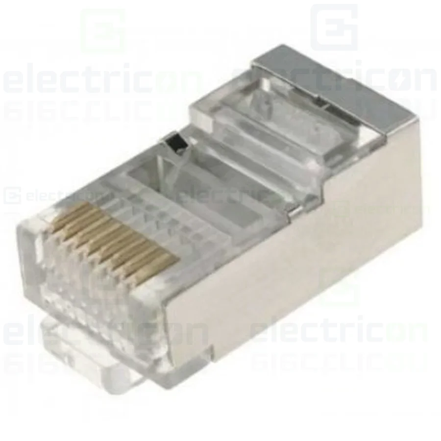 Accesorii tablouri electrice - Mufa retea FTP-STP 8 contacte cat. 6 RJ45 ecranata, Cat6, TED Electric, TED500338