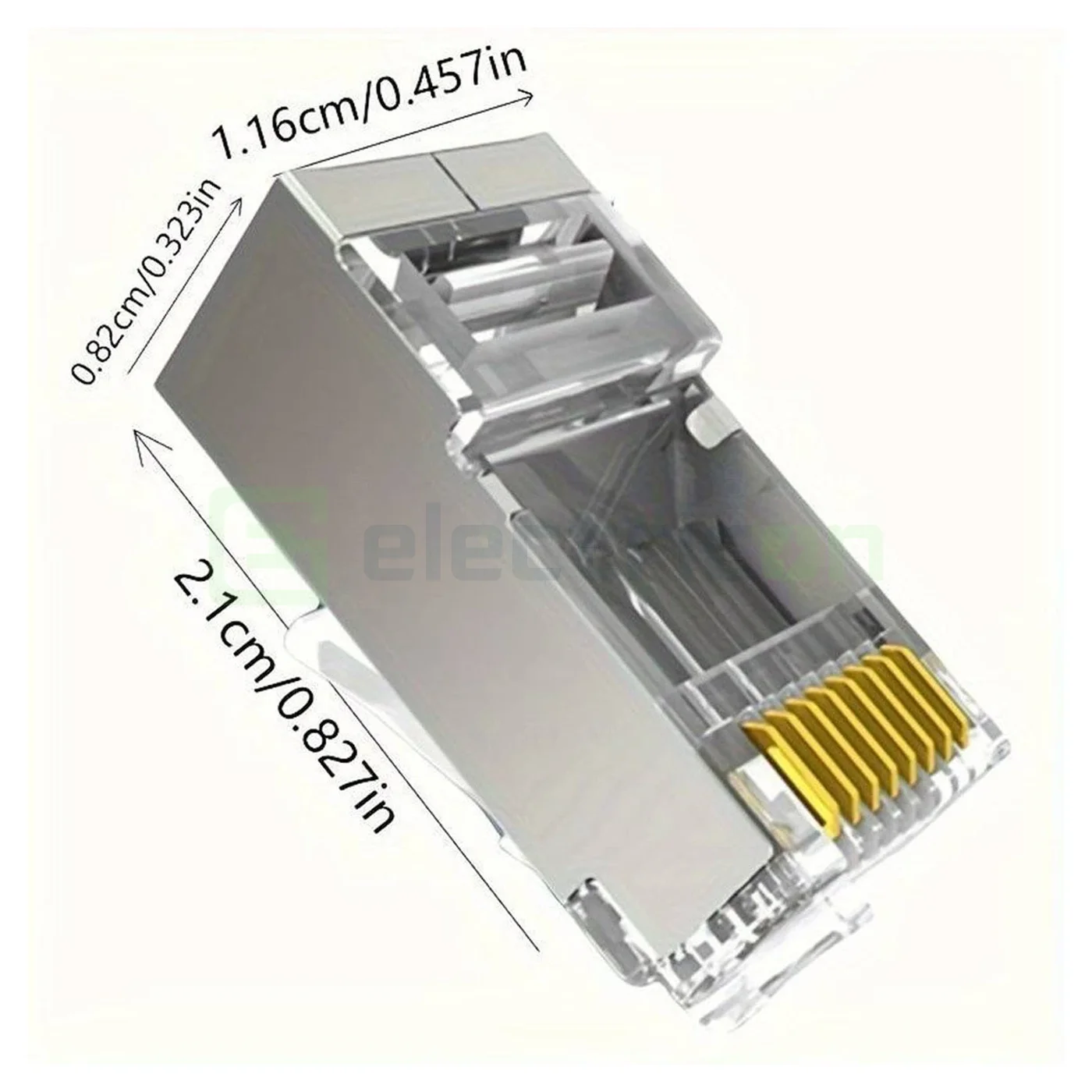 Mufa RJ45 FTP Cat.6, ecranata, passthrough, Emtex, TED Electric, EMT-PR6A-FTP [1]