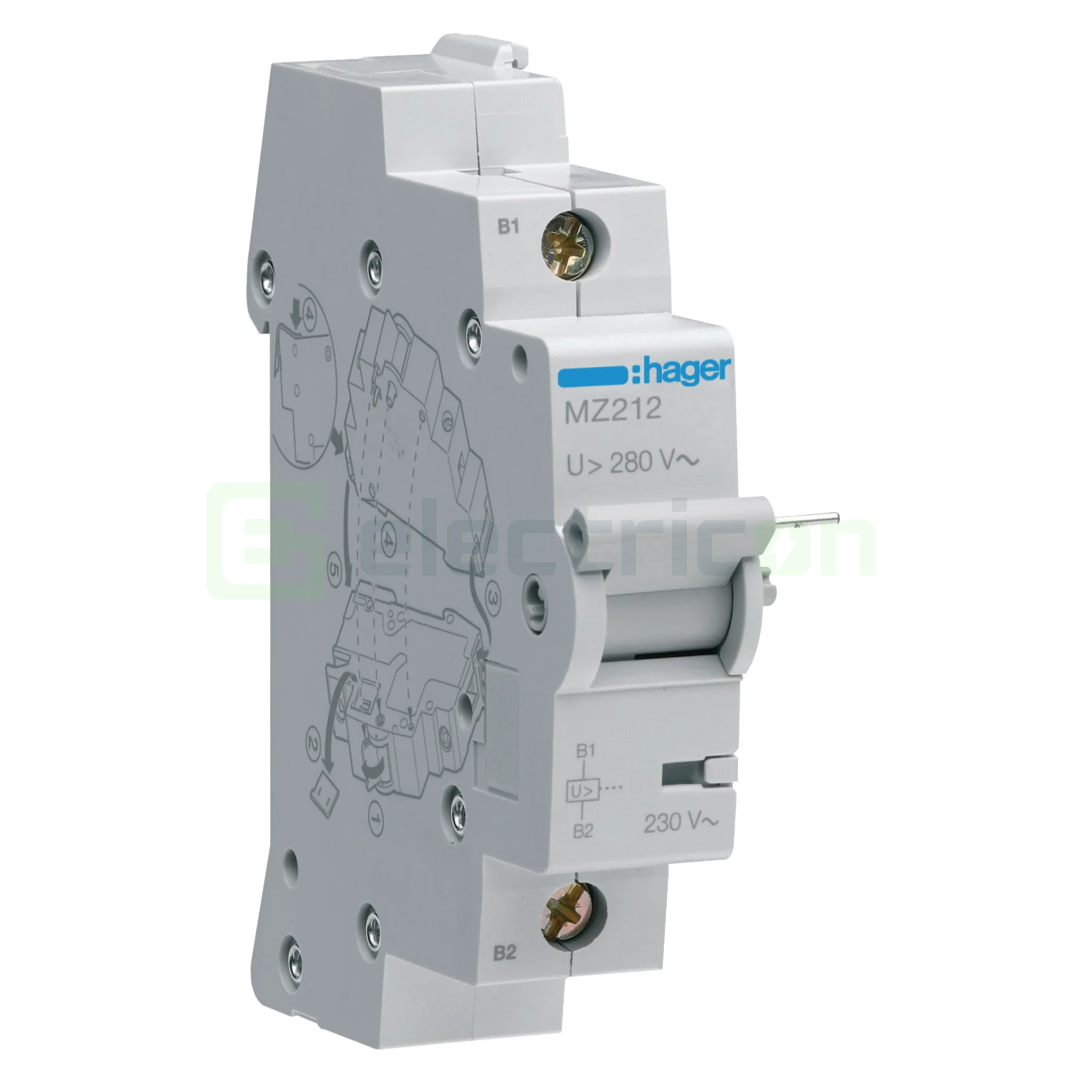 Siguranțe, Diferentiale, Separatori & Busbar - Bobina supratensiune Hager MZ212 230V