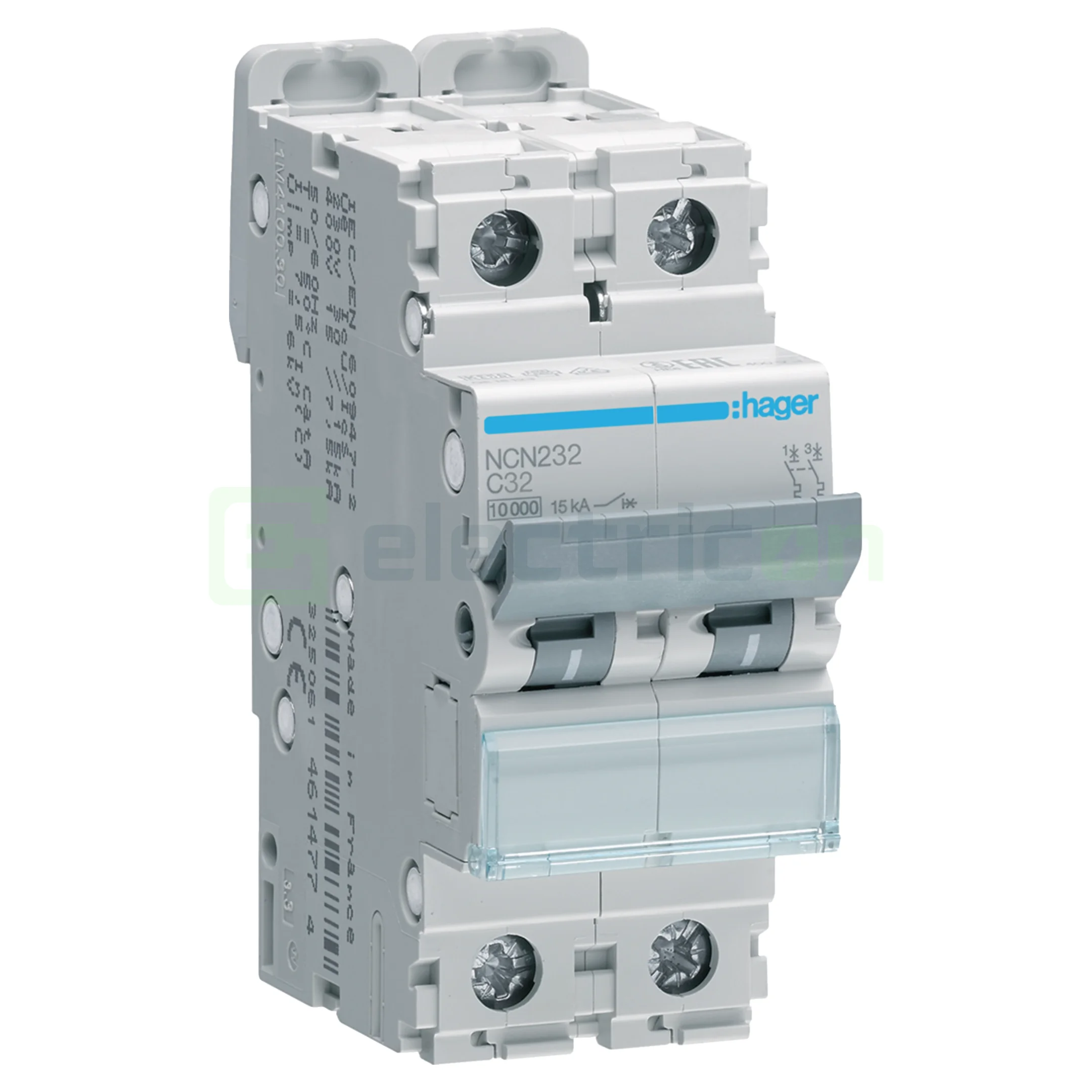 Sigurante automate - Siguranță Hager NCN232 2P 32A 10kA/15kA Curba C