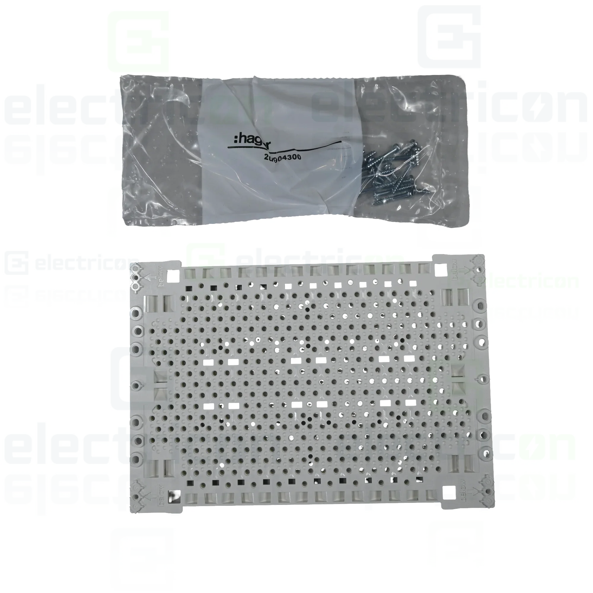 Panou de montaj din plastic 175x250mm pentru tablouri FWU si FWB Hager, UM00M0 [2]