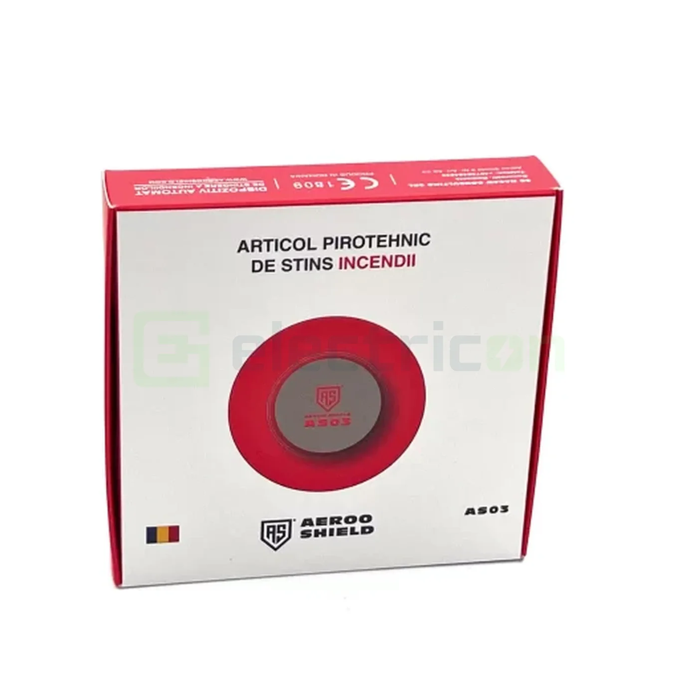 Pastila stingere incediu pentru tablou electric cu aerosoli, capacitate de stingere 0.3 mc, pornire la contact cu flacara, Aeroo Shield 3 , AS03 [2]