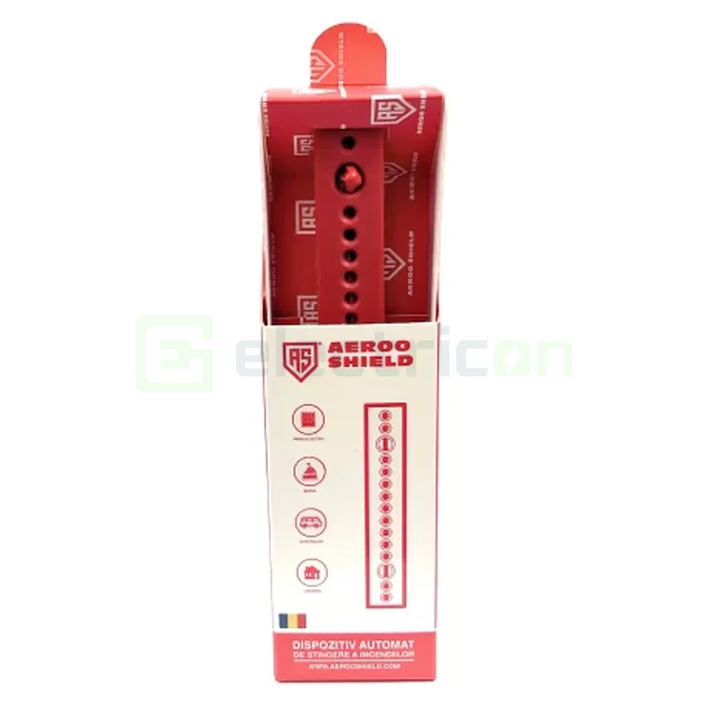 Pastila stingere incediu pentru tablouri electrice cu aerosoli , capacitatea de stingere 0.1 mc, pornire la contact cu flacara, Aeroo Shield 1, AS01 [1]