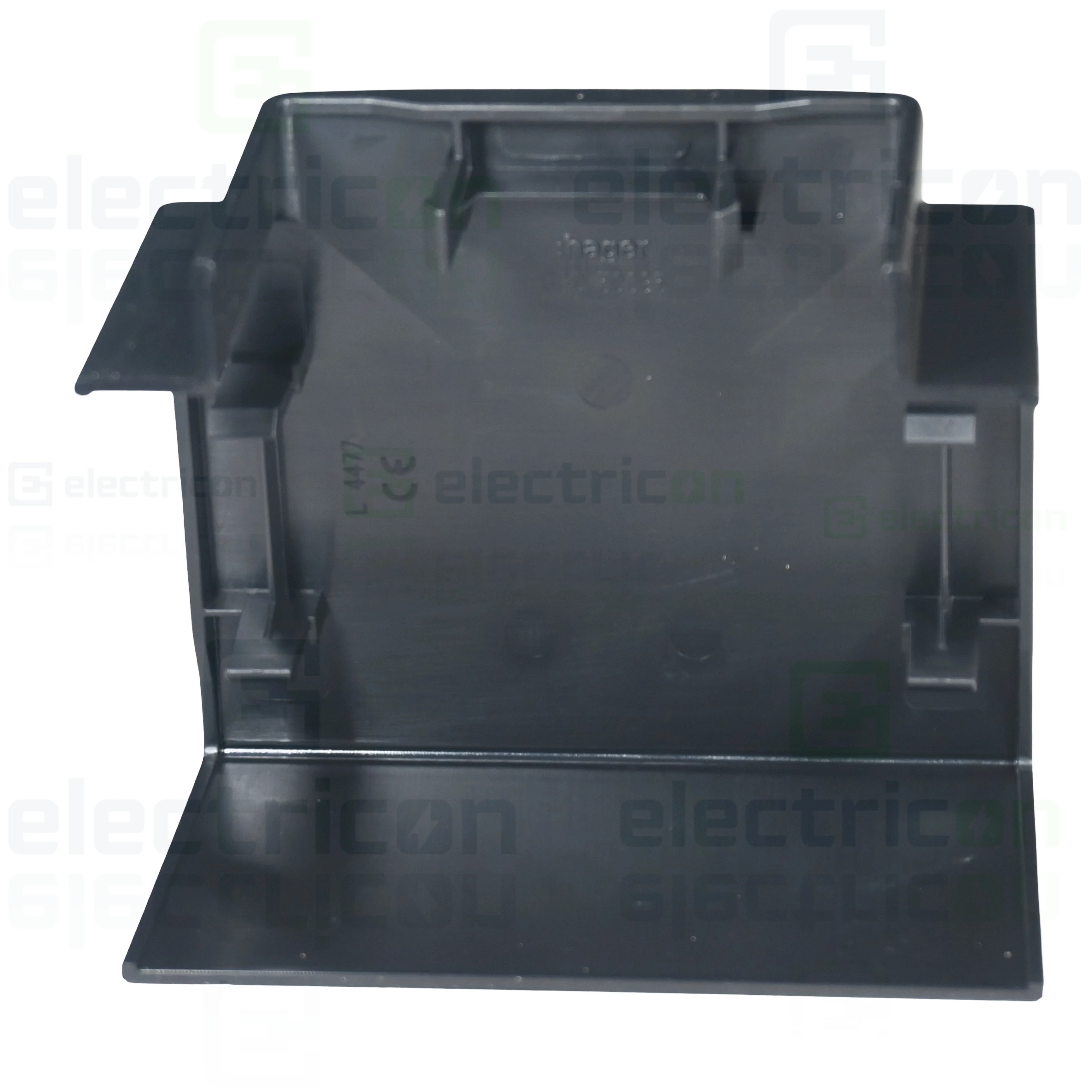 Piesă T GBD50085, 50x85, PVC, RAL9011, Hager, GBD5008589011 [2]