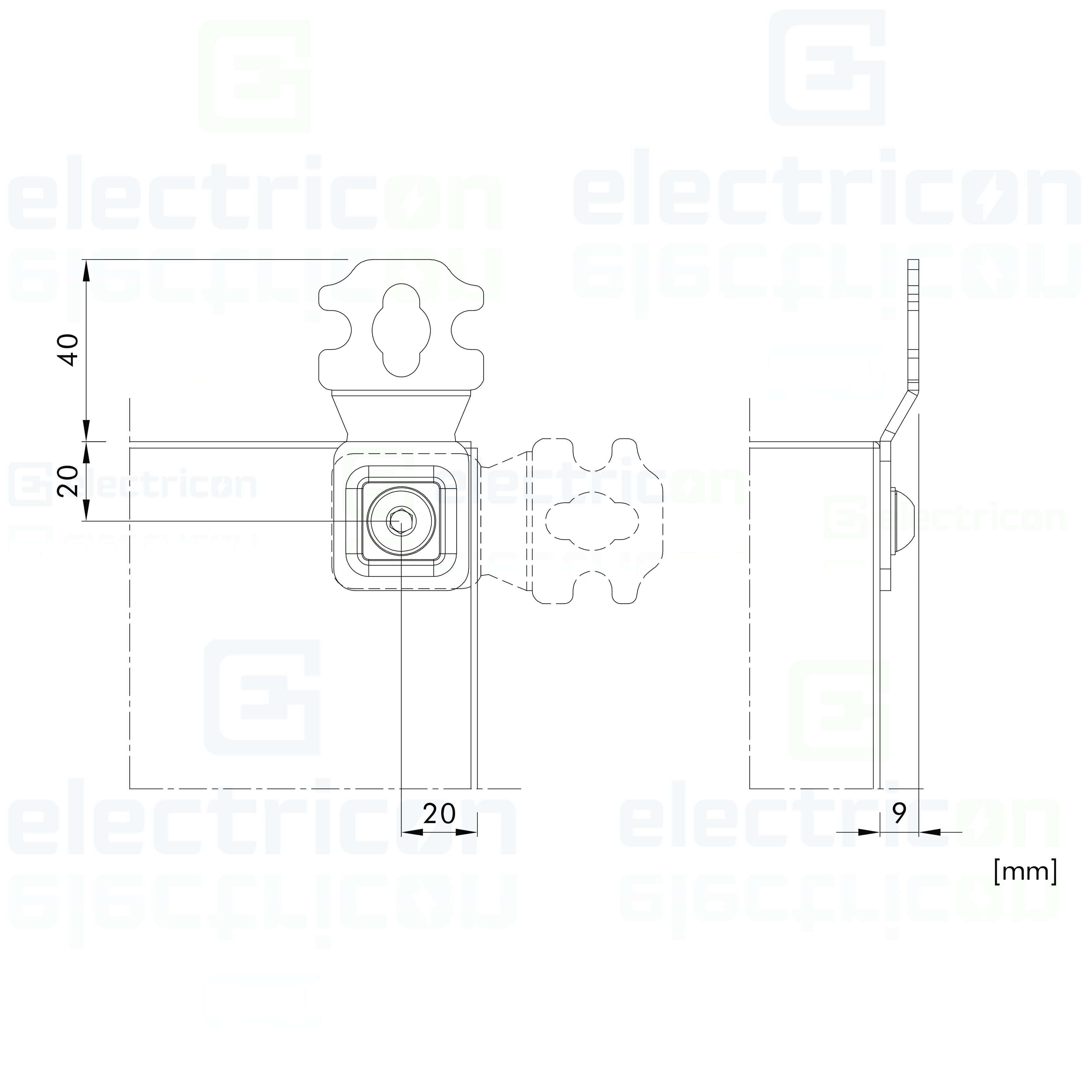Console mural Schrack WSAWB004 – set 4 piese zincate [2]