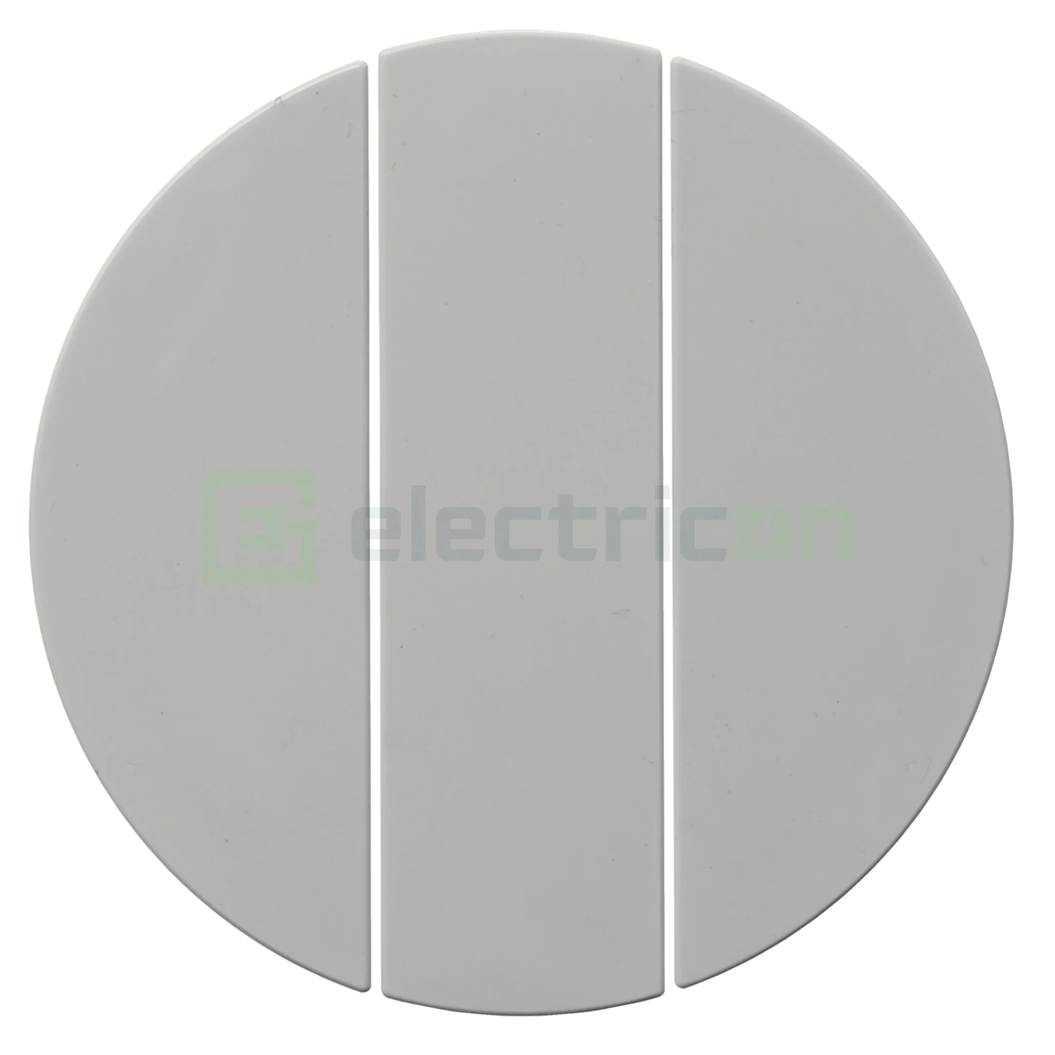 Întrerupătoare - Placă albă cu butoane rotunde pentru întrerupător triplu Berker R.1