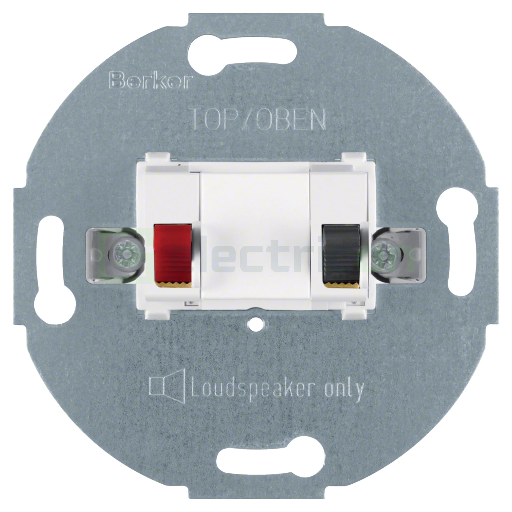 Prize multimedia (radio-TV, date, video) - Priza de conectare pentru difuzoare de perete, Berker, 457209