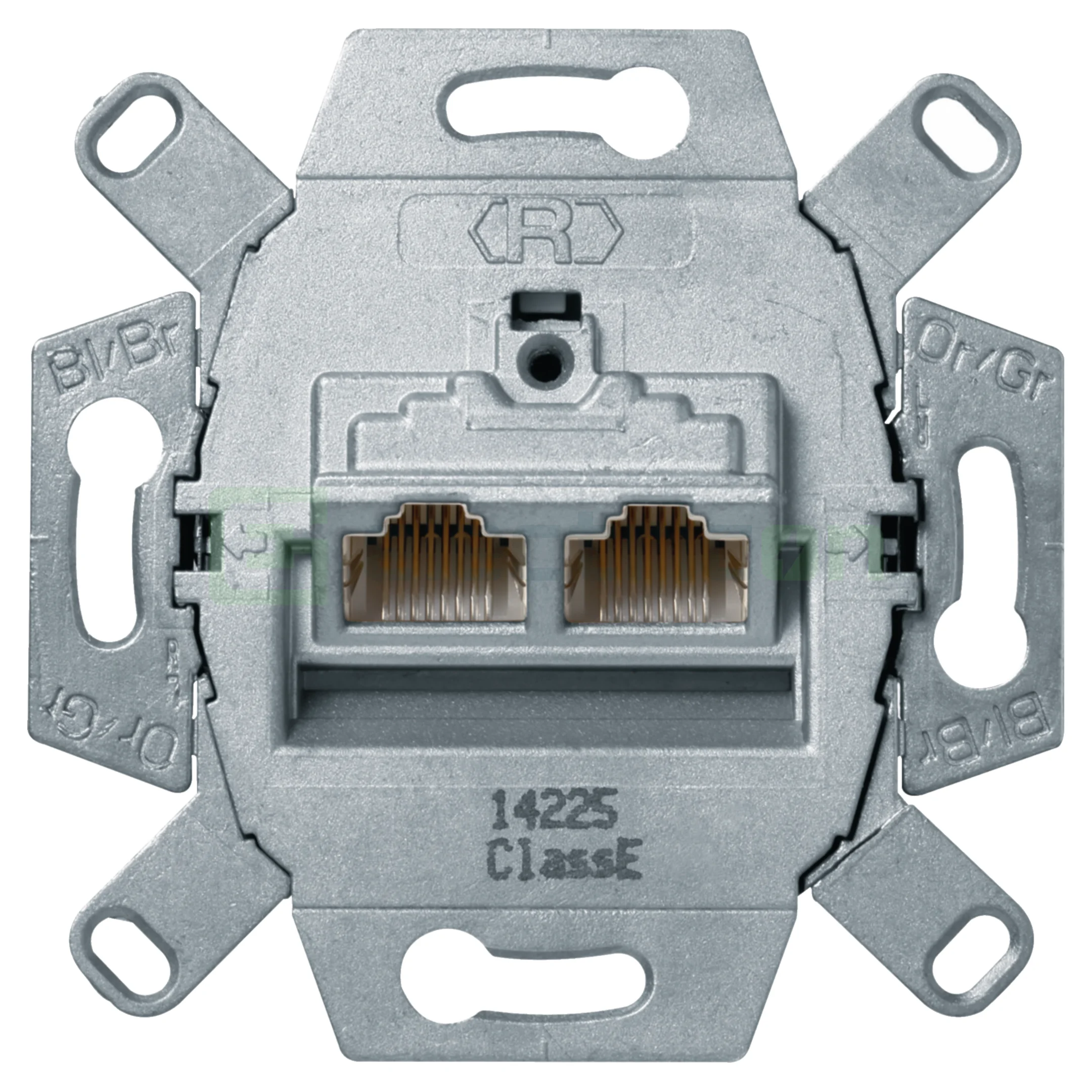 Prize multimedia (radio-TV, date, video) - Priză de rețea, 8 poli, cat 5e,  compatibil cu POE++, Berker, 455501