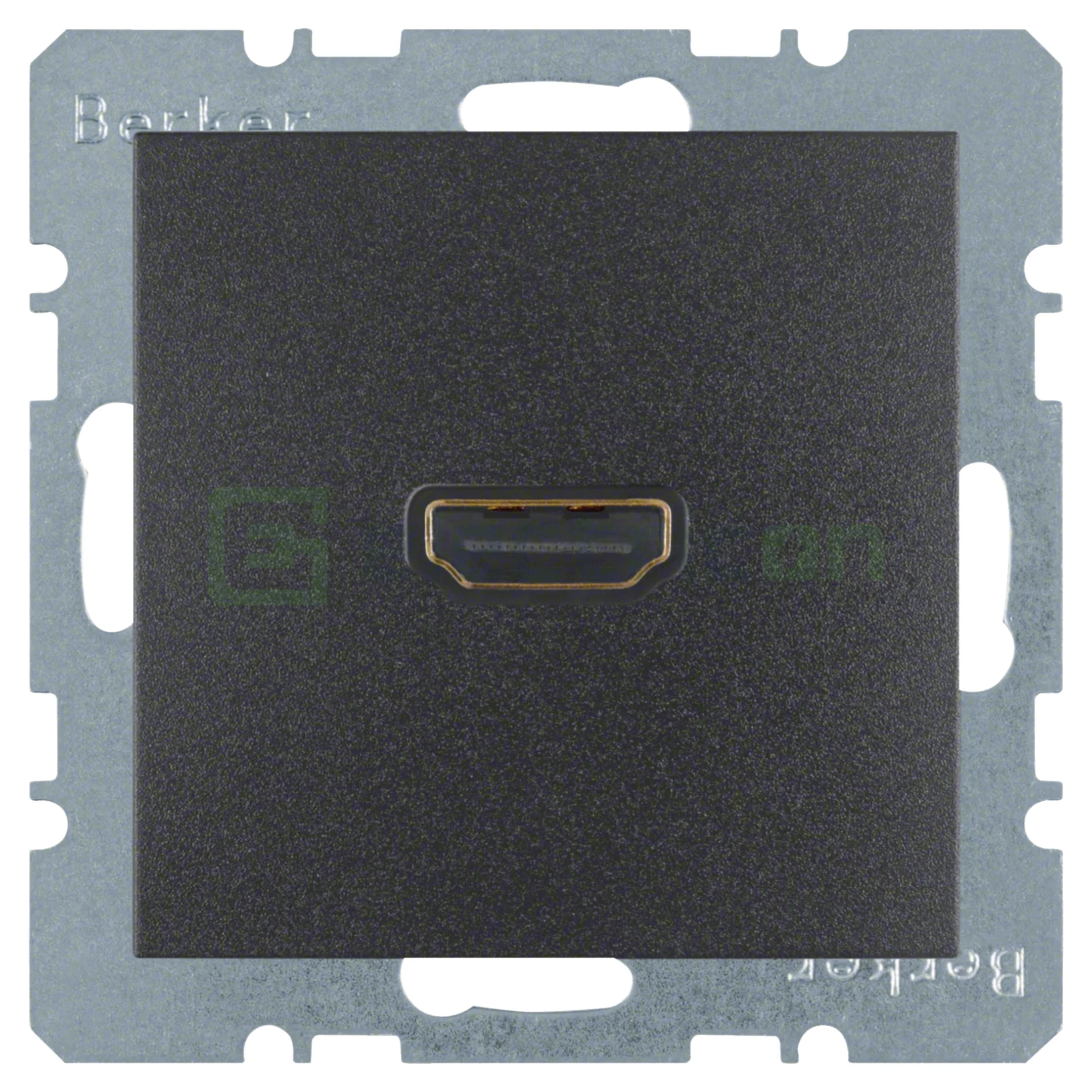 Prize multimedia (radio-TV, date, video) - Priză HDMI, HDMI 1.3 cu DeepColor, 50 - 85 Hz, antracit mat, Berker S.1, 3315421606