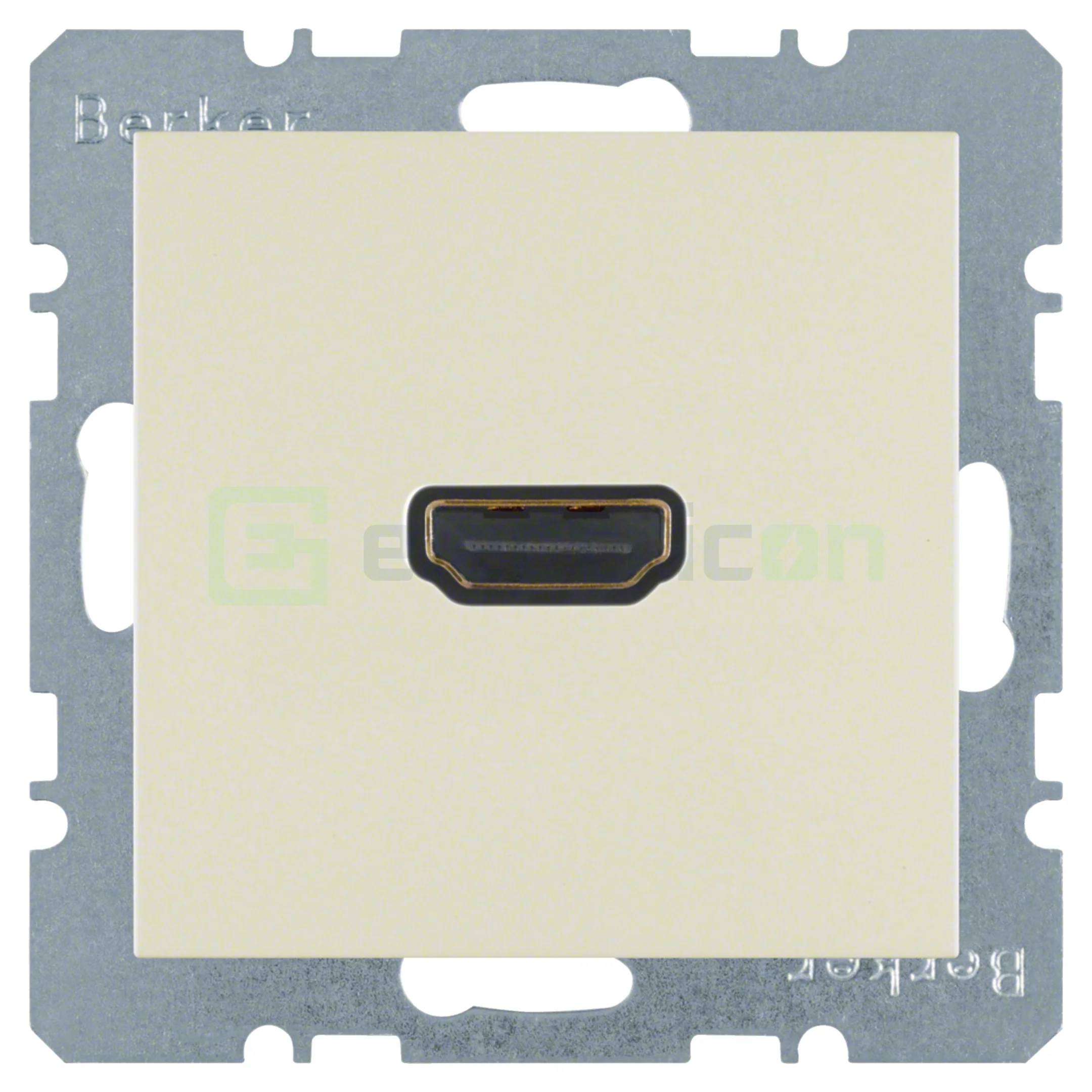 Prize multimedia (radio-TV, date, video) - Priză HDMI, HDMI 1.3 cu DeepColor, 50 - 85 Hz, bej lucios, Berker S.1, 3315428982