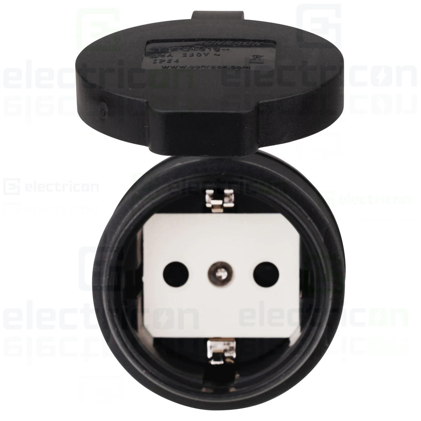 Prize și întrerupătoare - priza-negru-16a